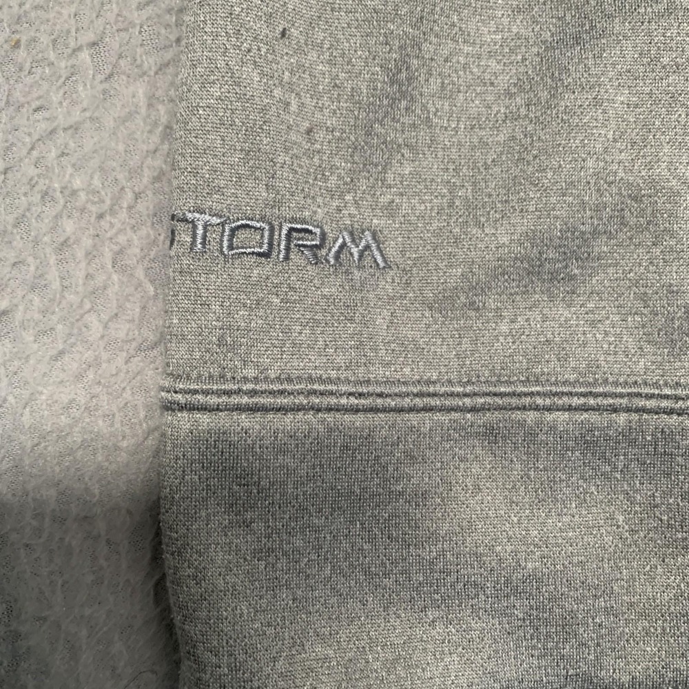Under Armour UA Rival Antler Hoodie Mens M Loose Pullover Sweatshirt Gray Storm - Picture 2 of 10